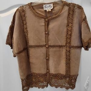Scully Western wear suede jacket top sz 16
